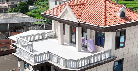 实拍案例 | 葡萄牙米黄与咖色搭配,新中式风格更显大气!